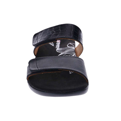 Seaside Slide - Black French/Croc