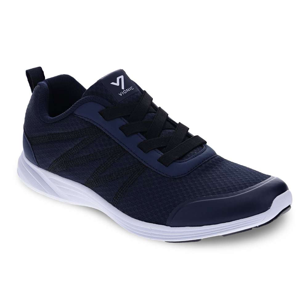 Shay Elastic Lace Sneaker - Navy