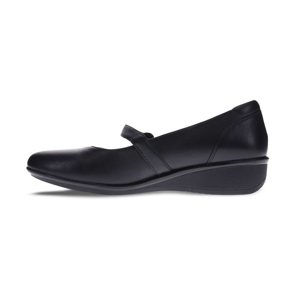 Sicily Wedged Mary-Jane - Black French
