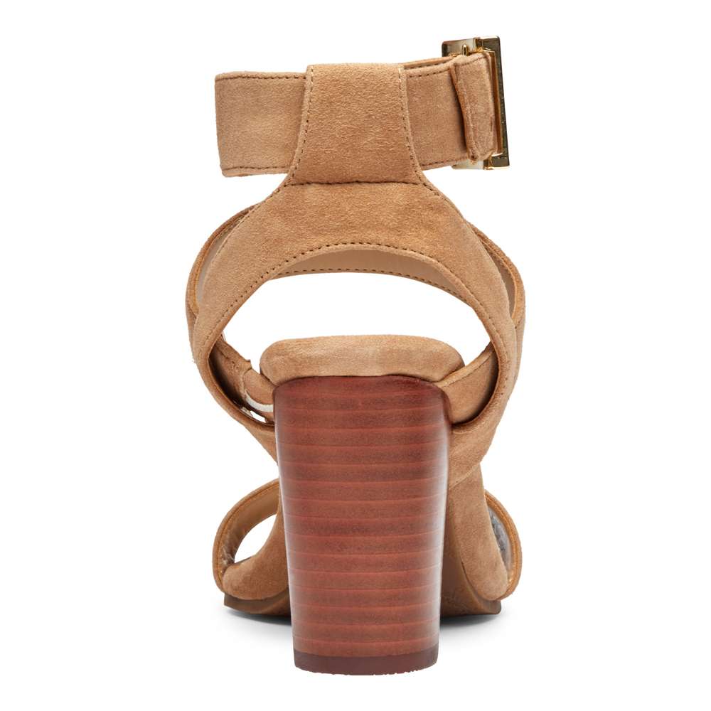 Sofia Heeled Sandal - Wheat