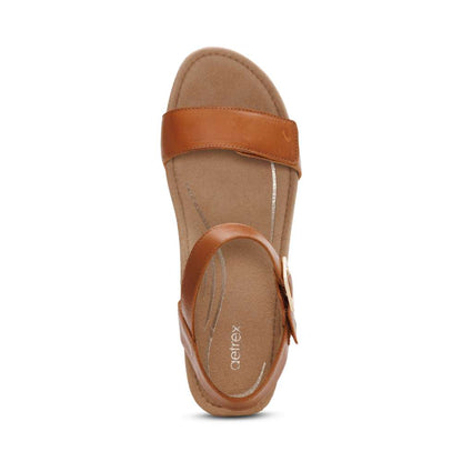Sydney Espadrille Wedge - Cognac