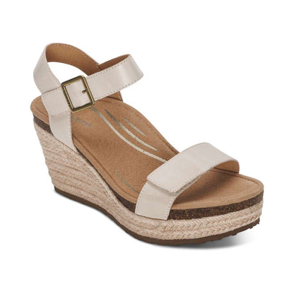 Sydney Espadrille Wedge - Ivory