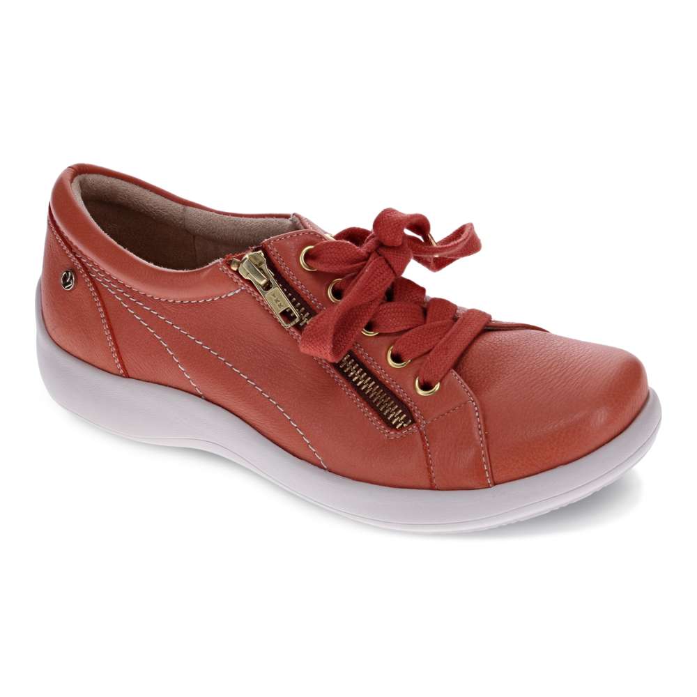 Tampa Zip Casual Sneaker - Terracotta