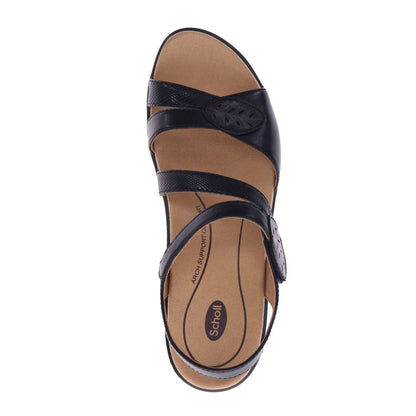 Tana Wedged Sandal - Black