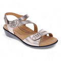 Tana Wedged Sandal - Pewter