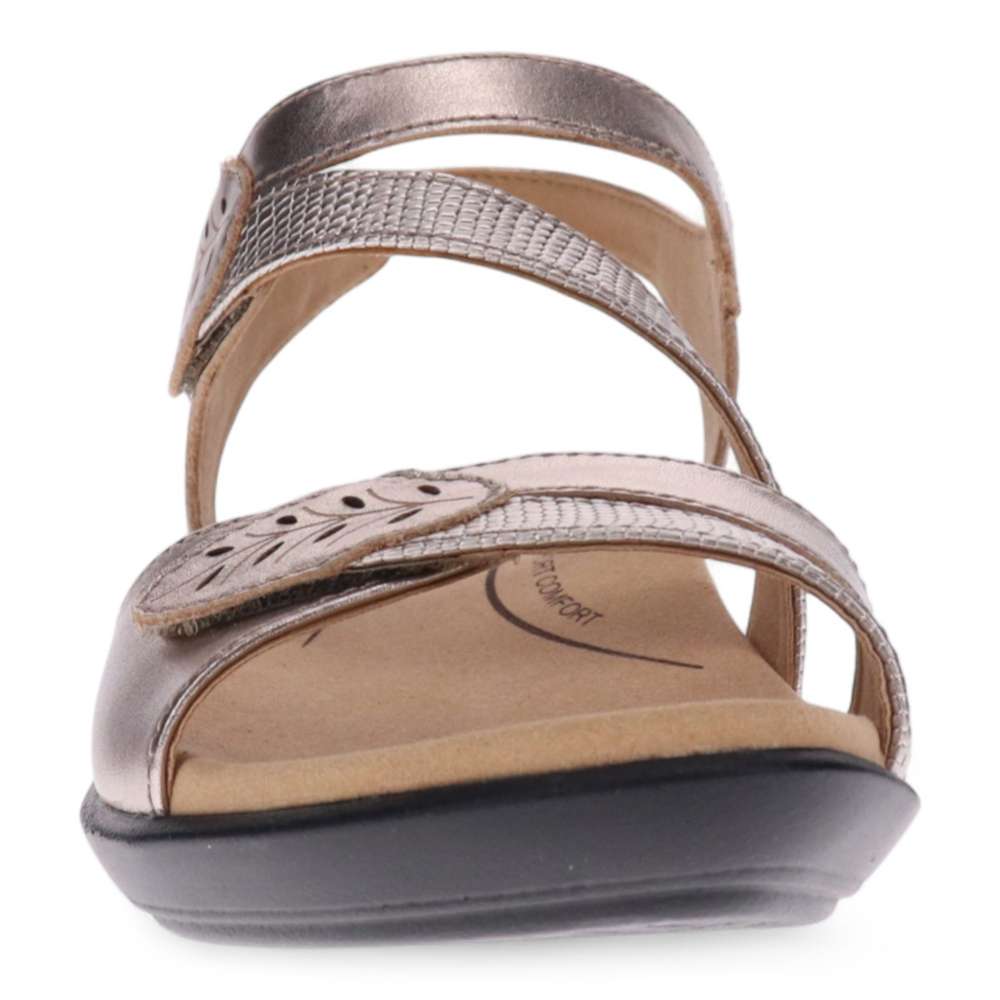 Tana Wedged Sandal - Pewter