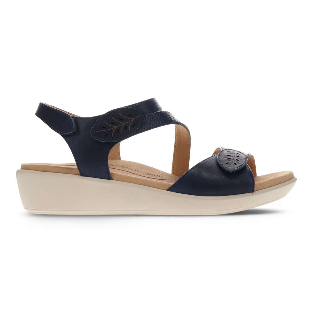 Tana Wedged Sandal - Royal Blue