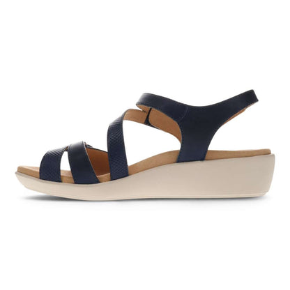 Tana Wedged Sandal - Royal Blue