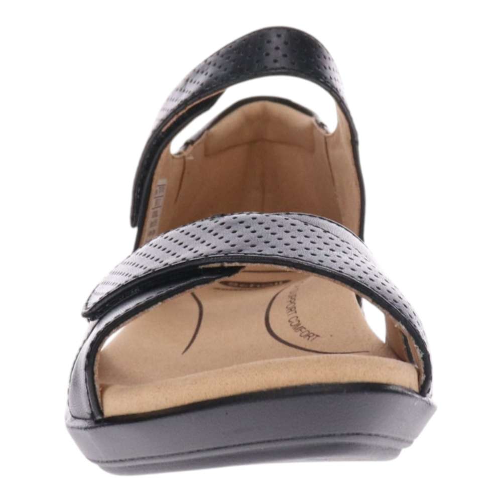 Taytay Wedged Sandal - Black/Black