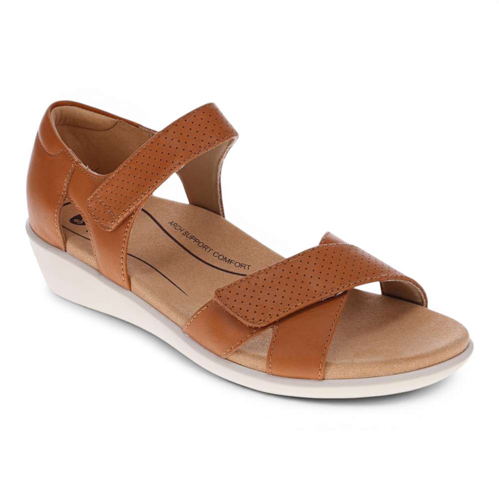 Taytay Wedged Sandal - Tan