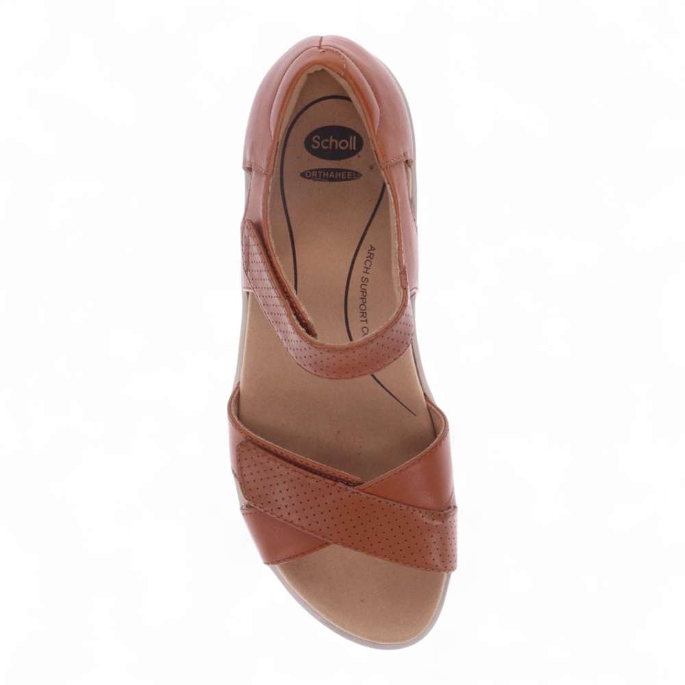 Taytay Wedged Sandal - Tan