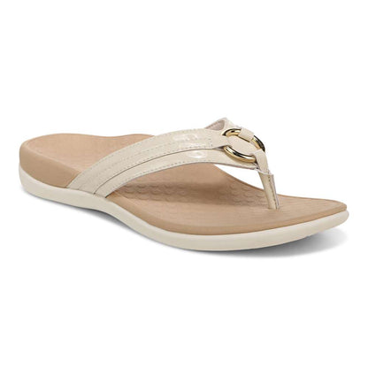 Tide Aloe Toe Post - Cream Patent