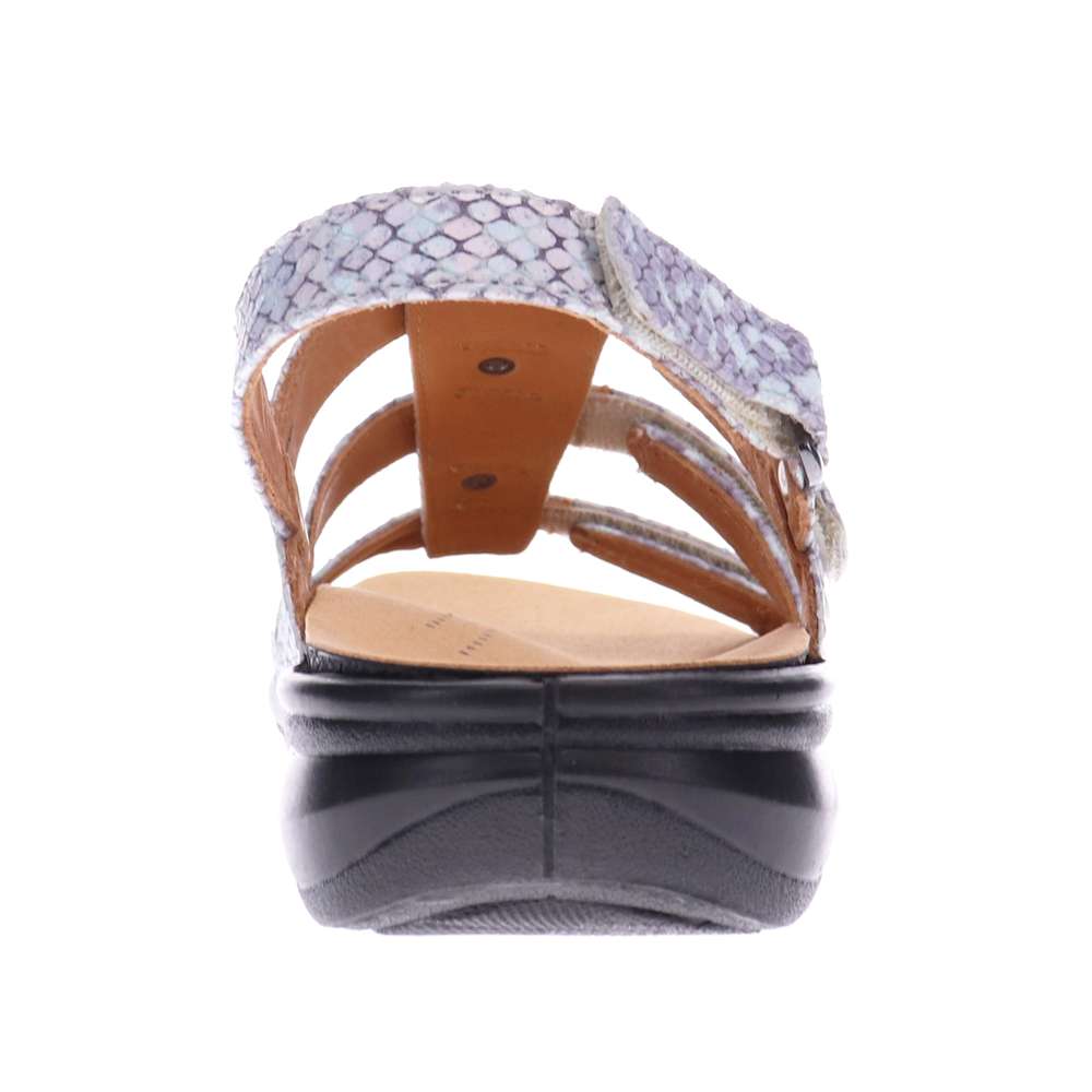Toledo Slingback Sandal - Teal Snake