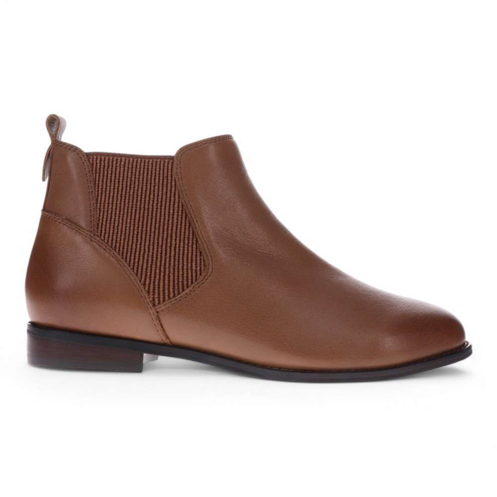 Trinity Zip Boot - Brown