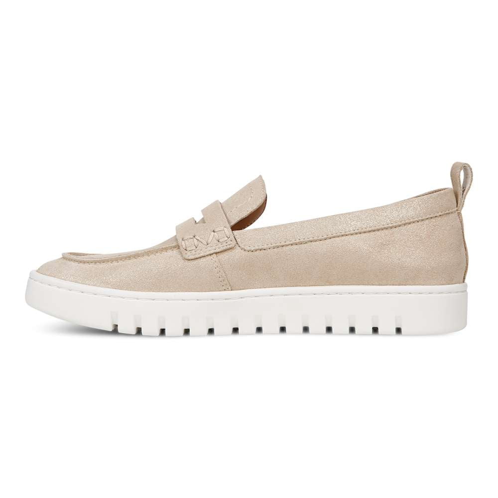 Uptown Loafer - Gold Metallic Leather