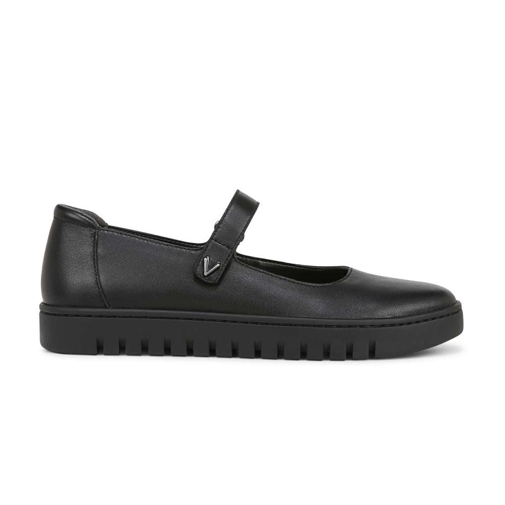 Uptown Mary-Jane - Black Leather