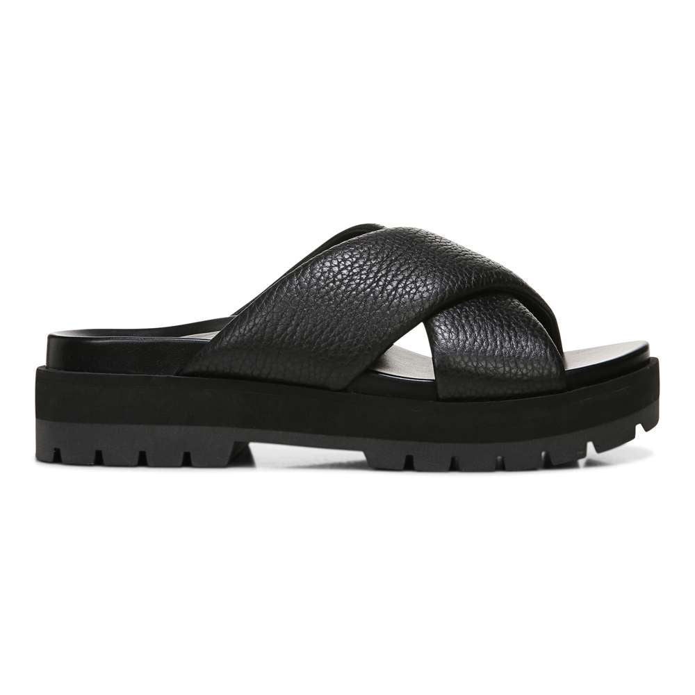 Vesta Flatform Lug Sandal - Black