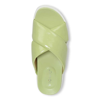 Vesta Flatform Lug Sandal - Pale Lime