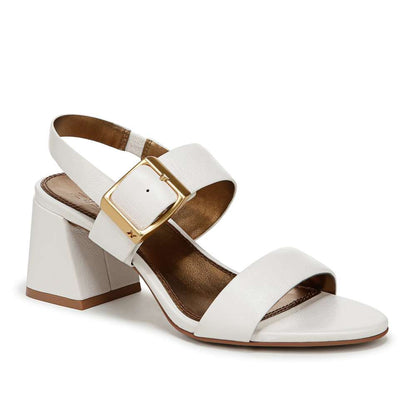 Vicky Dress Heeled Sandal - Warm White