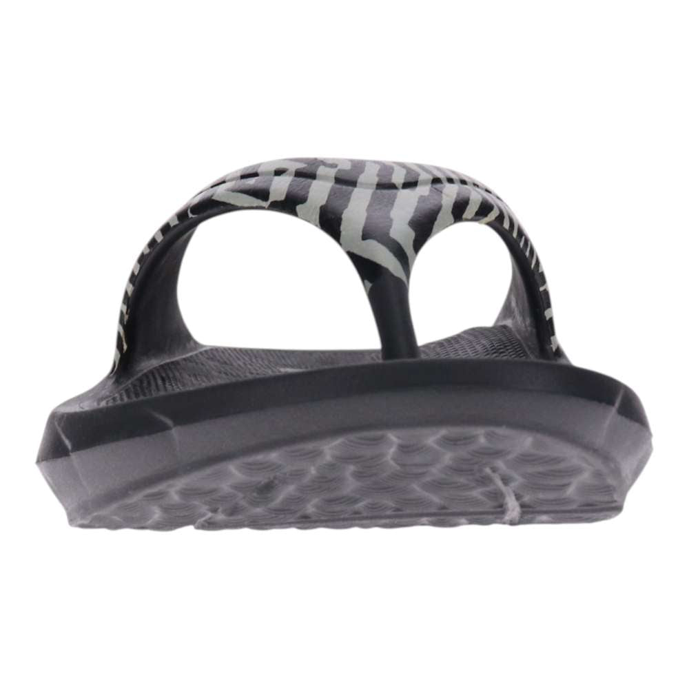 Vitality Recovery Toe Post Sandal - Black Zebra