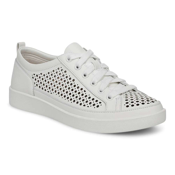Vionic Winny perforated sneaker in white leather