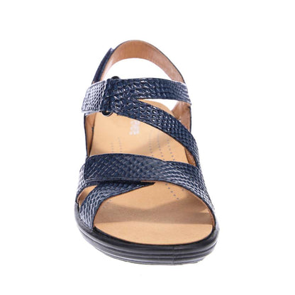 Zanzibar Adjustable Sandal - Navy Snake