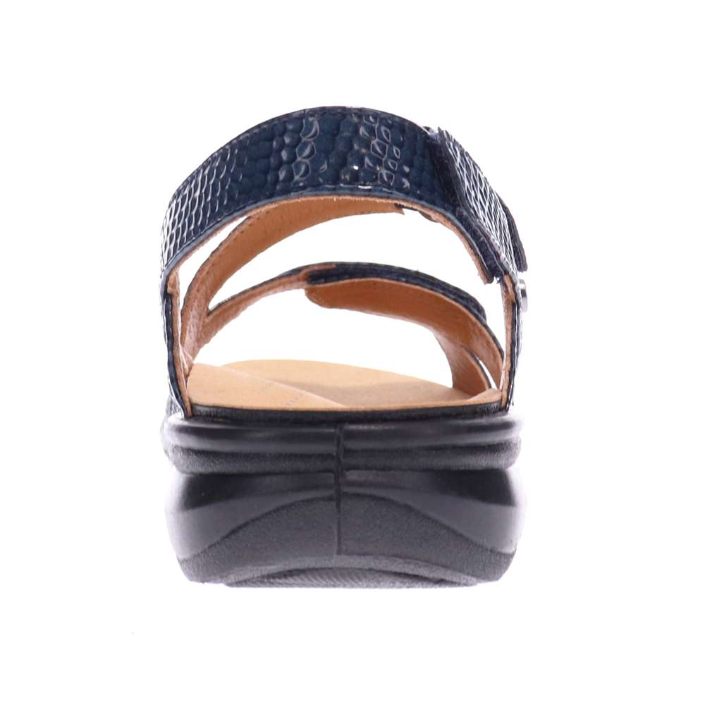 Zanzibar Adjustable Sandal - Navy Snake